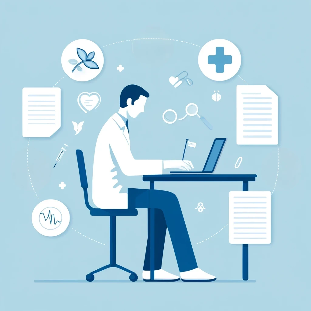 medical writer illustration